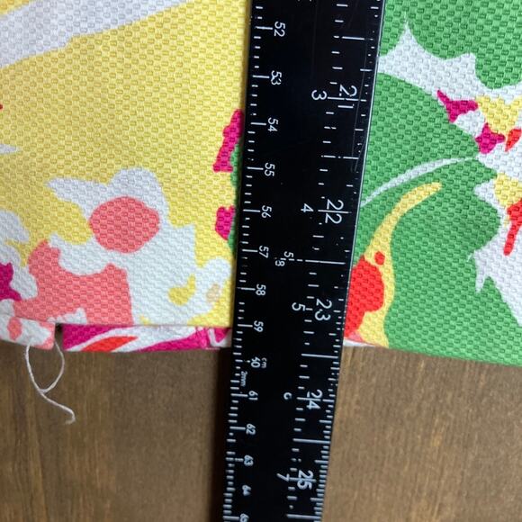 Talbots Womens Skirt Multicolor Floral Pencil Midi Back Zip Stretch 6 - Picture 7 of 10